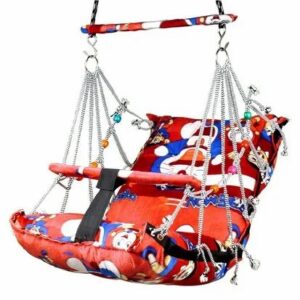 Multicolor Single Seater Cotton Baby Swing Jhula