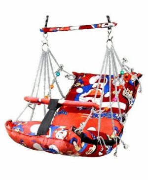 Multicolor Single Seater Cotton Baby Swing Jhula